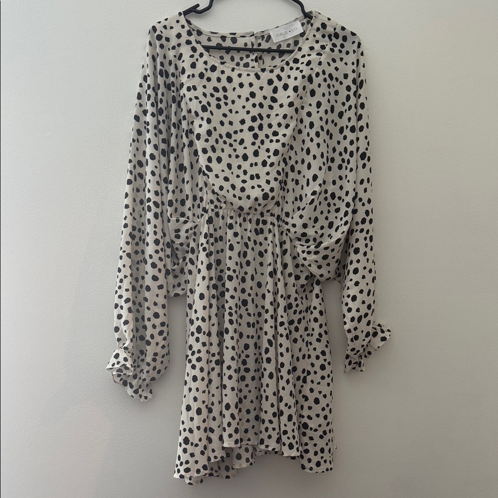 Polka Dot Long Sleeve Dress